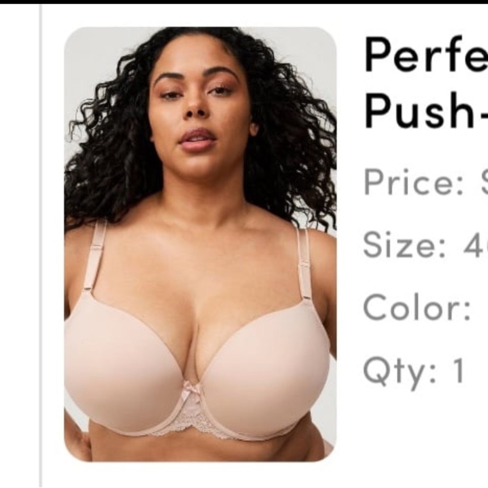 Torrid Blush Push-Up Bra